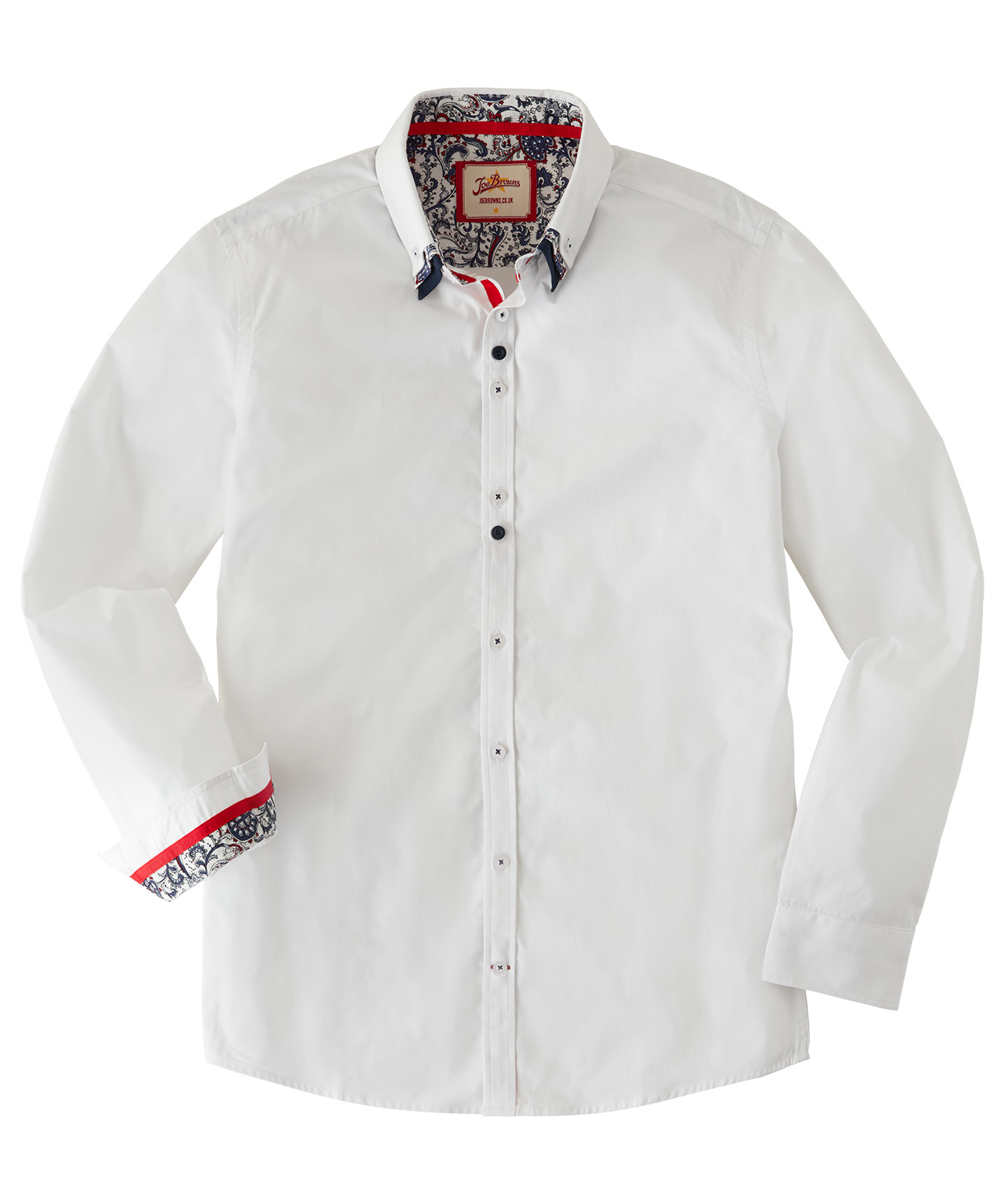 white browns shirt