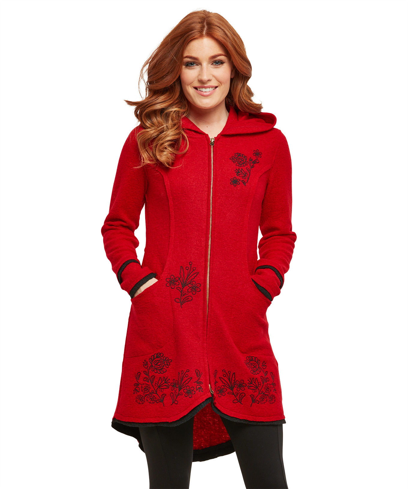 Joe Browns Womens Quirky Floral Hooded Long Jacket eBay